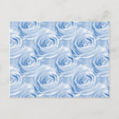 Blue Roos Wallpaper Patroon Briefkaart (Voorkant)