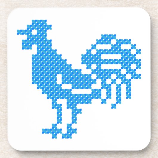 Blue Rooster Bier Onderzetter (Voorkant)
