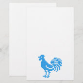 Blue Rooster Briefpapier (Voorkant / Achterkant)