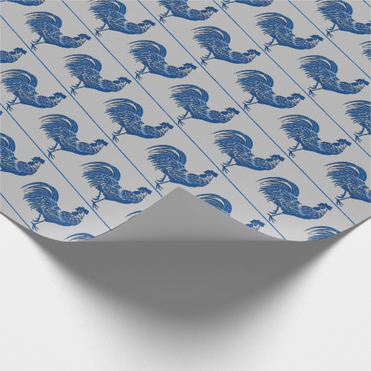 Blue Rooster, Delft Kijk, Cadeaupapier (Hoek)