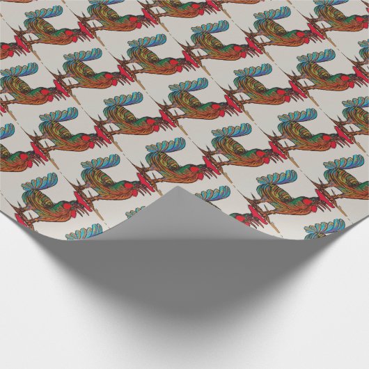 Blue Rooster, Delft Kijk, Cadeaupapier (Hoek)