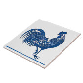 Blue Rooster, Delft Kijk, Tegeltje (Zijkant)