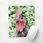 Blue Rooster Digital Art Muismat (Met muis)