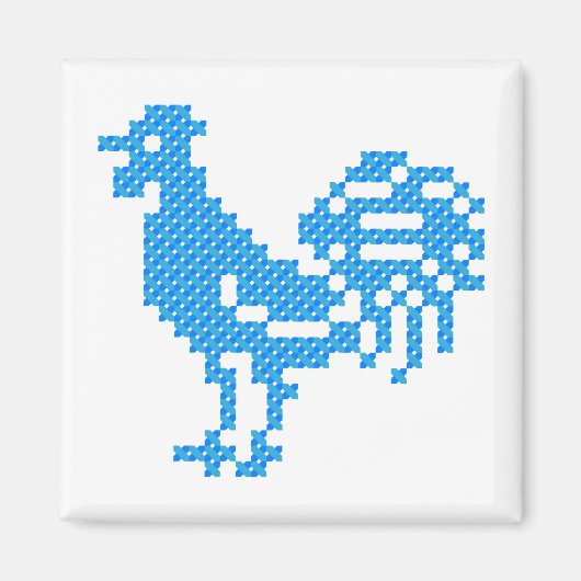 Blue Rooster Magneet (Voorkant)