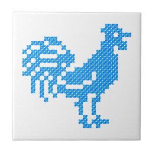Blue Rooster Tegeltje