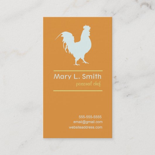 Blue Rooster Visitekaartje (Voorkant)