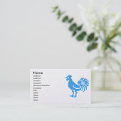 Blue Rooster Visitekaartje (Staand voorkant)