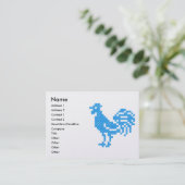 Blue Rooster Visitekaartje (Staand voorkant)