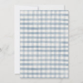  Blue Rope Lijst Cowboy Baby shower Kaart (Achterkant)