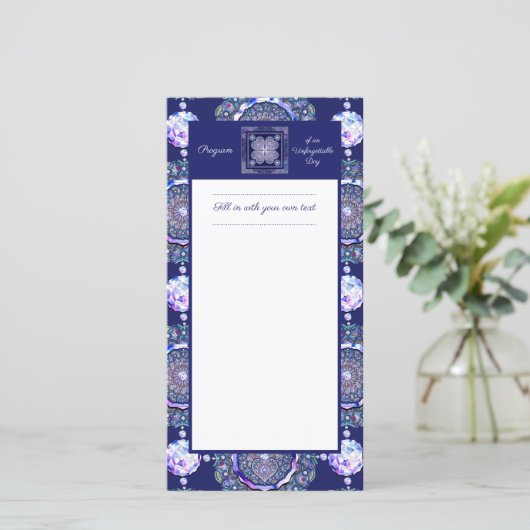 Blue Rosace (Staand voorkant)