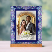 Blue Rosace Acryl Bord (Neutraal)