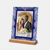 Blue Rosace Acryl Bord (Hoek)