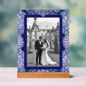 Blue Rosace Acryl Bord (Neutraal)