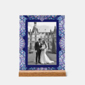 Blue Rosace Acryl Bord (Voorkant)