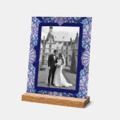 Blue Rosace Acryl Bord (Hoek)