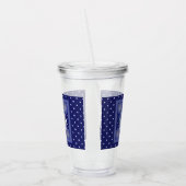 Blue Rosace Acryl Drinkbeker (Links)