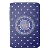 Blue Rosace Badmat (Voorkant Verticaal)