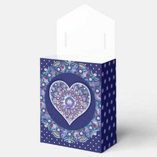 Blue Rosace Bedankdoosjes (Geopend)