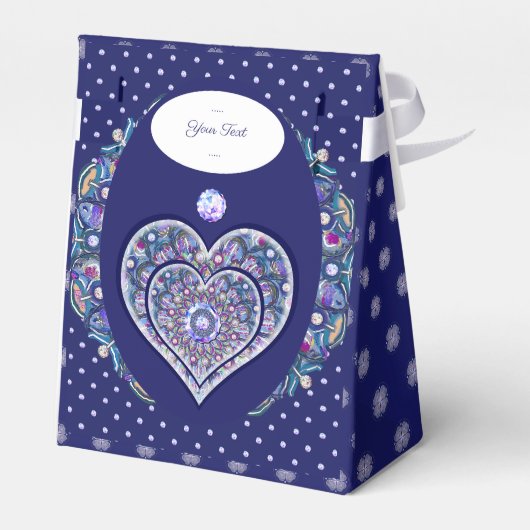 Blue Rosace Bedankdoosjes (Achterkant)