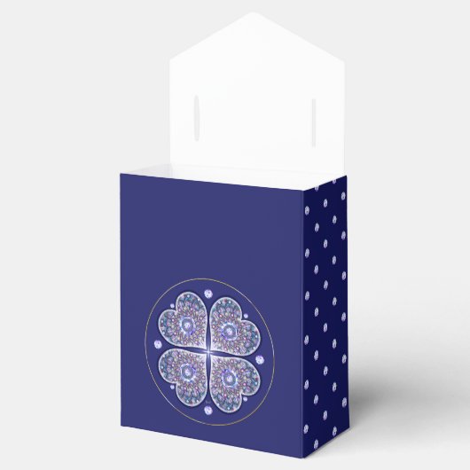 Blue Rosace Bedankdoosjes (Geopend)