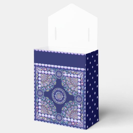 Blue Rosace Bedankdoosjes (Geopend)