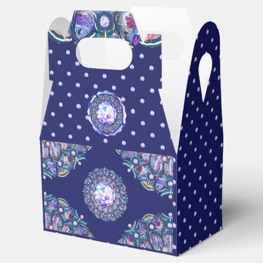 Blue Rosace Bedankdoosjes (Geopend)