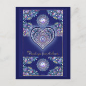 Blue Rosace Briefkaart (Voorkant)