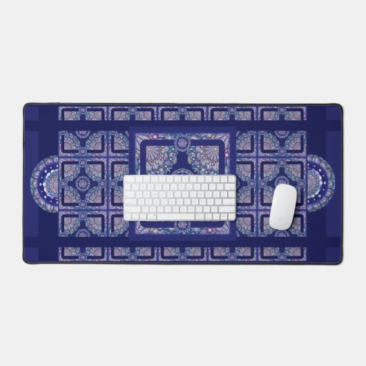 Blue Rosace Bureaumat (Keyboard & Muis)