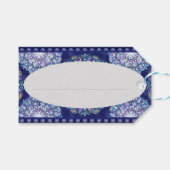 Blue Rosace Cadeaulabel (Voorkant (Horizontaal))