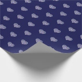 Blue Rosace Cadeaupapier (Hoek)