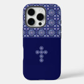 Blue Rosace Case-Mate iPhone Case (Achterkant)