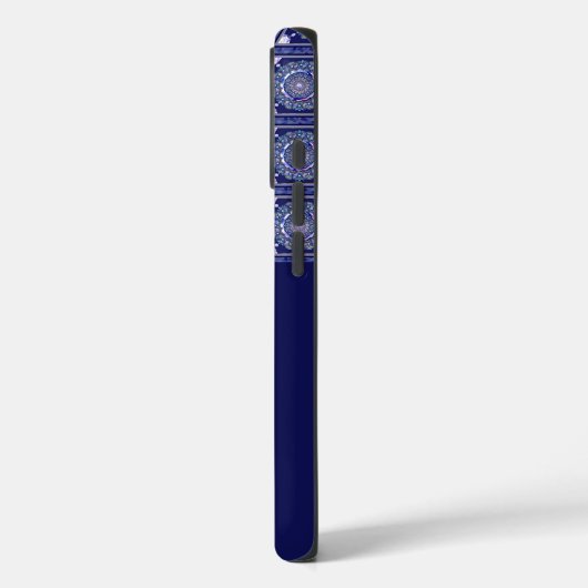 Blue Rosace Case-Mate iPhone Case (Achterkant / Links)