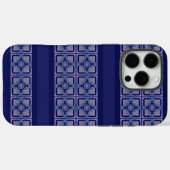 Blue Rosace Case-Mate iPhone Case (Achterkant (horizontaal))