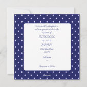 Blue Rosace Feestdagenkaart (Achterkant)