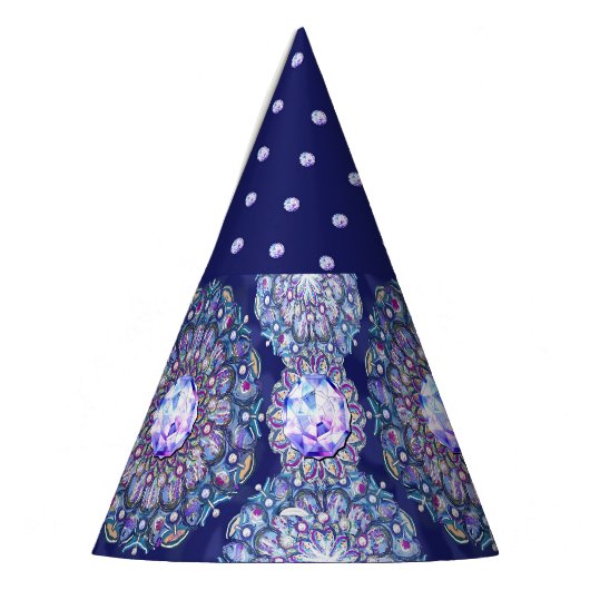 Blue Rosace Feesthoedjes (Links)