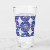 Blue Rosace Glas (Achterkant)