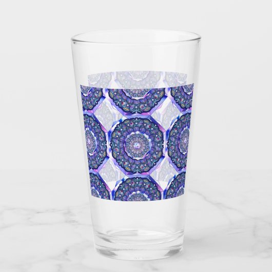 Blue Rosace Glas (Voorkant)