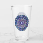 Blue Rosace Glas (Voorkant)