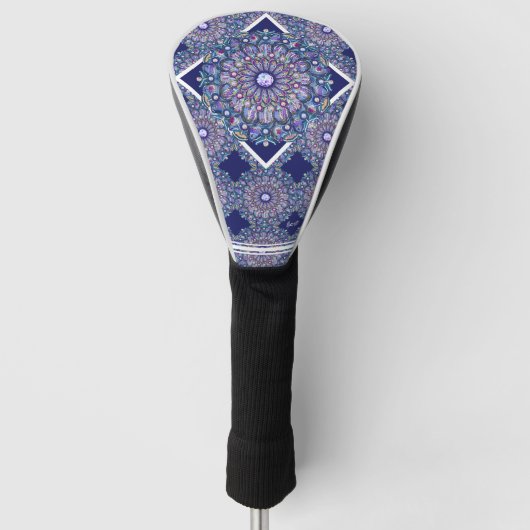 Blue Rosace Golfheadcover (Voorkant)
