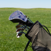 Blue Rosace Golfheadcover (Insitu)