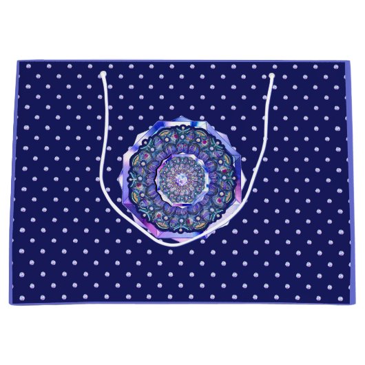 Blue Rosace Groot Cadeauzakje (Voorkant)