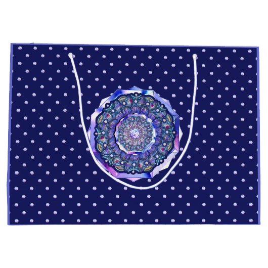 Blue Rosace Groot Cadeauzakje (Achterkant)