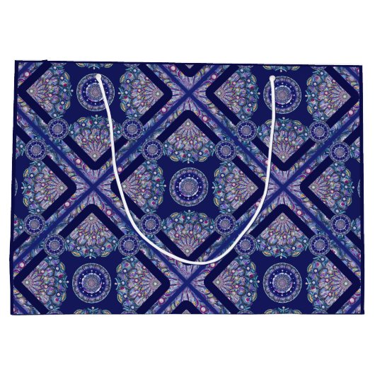 Blue Rosace Groot Cadeauzakje (Achterkant)