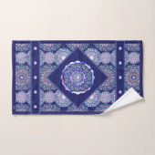Blue Rosace Handdoek (Handdoek)
