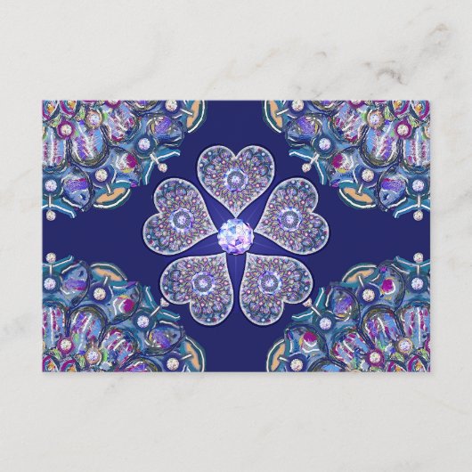 Blue Rosace Informatiekaartje (Voorkant)