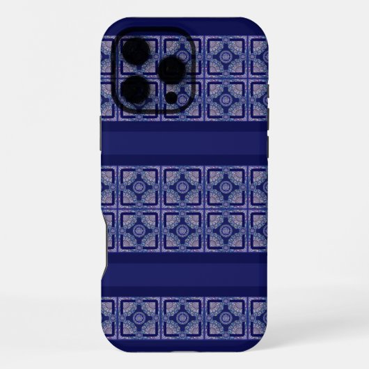 Blue Rosace iPhone Hoesje (Achterkant)