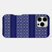 Blue Rosace iPhone Hoesje (Achterkant horizontaal)