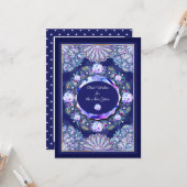 Blue Rosace Kaart (Voorkant / Achterkant in situ)