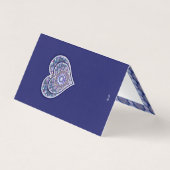 Blue Rosace Kaart (Achterkant)