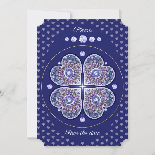 Blue Rosace Kaart (Voorkant)